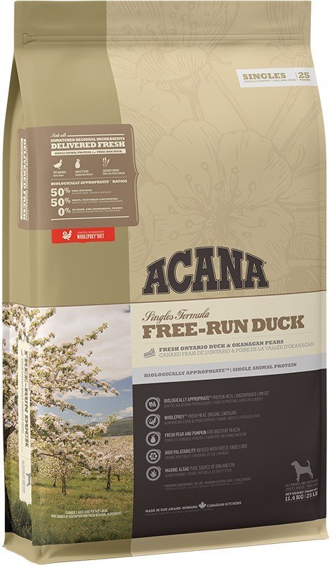 ACANA SINGLES Free-Run Duck - sucha karma dla psa - 11,4 kg ACANA SINGLES Free-Run Duck - sucha karma dla psa - 11,4 kg