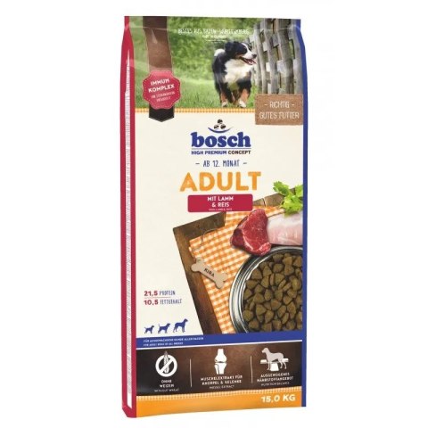 BOSCH Adult Lamb & Rice - sucha karma dla psa - 15kg BOSCH Adult Lamb & Rice - sucha karma dla psa - 15kg