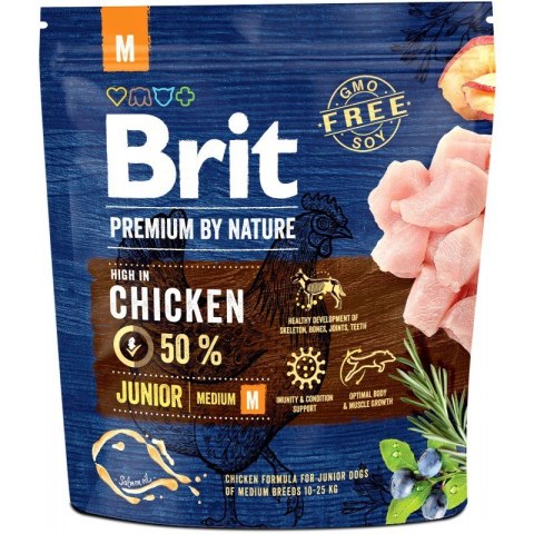 BRIT Premium by Nature Junior - sucha karma dla szczeniąt - 1 kg BRIT Premium by Nature Junior - sucha karma dla szczeniąt - 1 kg