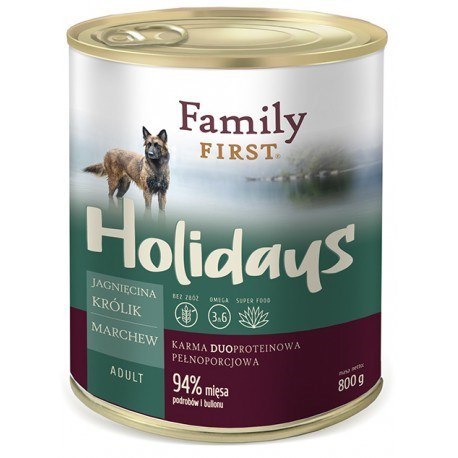 FamilyFirst Jagnięcina+królik+marchew adult 800g FamilyFirst Jagnięcina+królik+marchew adult 800g