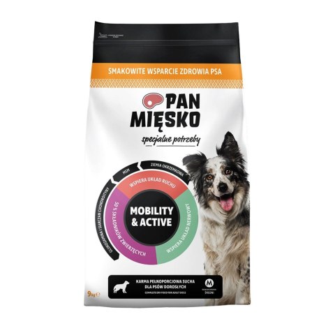 PAN MIĘSKO Specjalne potrzeby Mobility & Active (dorosły) chrupki M - Karma sucha dla psa - 9kg PAN MIĘSKO Specjalne potrzeby Mobility & Active (dorosły) chrupki M - Karma sucha dla psa - 9kg
