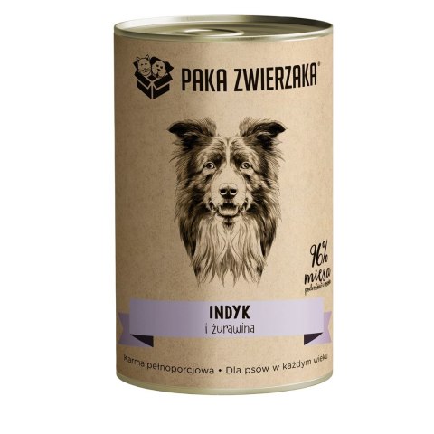 Paka Zwierzaka Indyk i żurawina 400g Paka Zwierzaka Indyk i żurawina 400g