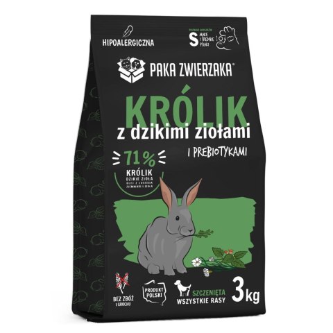 Paka Zwierzaka Seventh Heaven Królik z dzikimi ziołami PUPPY ''S'' 3kg Paka Zwierzaka Seventh Heaven Królik z dzikimi ziołami PUPPY ''S'' 3kg