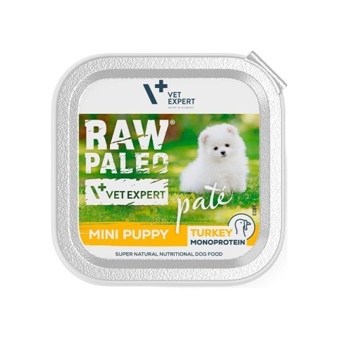 VetExpert Raw Paleo Indyk Pate Mini Puppy alu tray 150g VetExpert Raw Paleo Indyk Pate Mini Puppy alu tray 150g