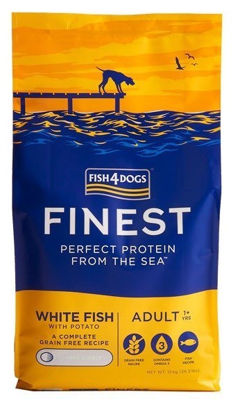 Fish4Dogs Finest Ocean z białą rybą Adult 12kg Fish4Dogs Finest Ocean z białą rybą Adult 12kg