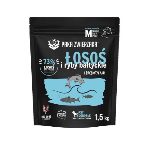 Paka Zwierzaka Seventh Heaven Łosoś z rybami bałtyckimi ''M'' 1,5kg Paka Zwierzaka Seventh Heaven Łosoś z rybami bałtyckimi ''M'' 1,5kg
