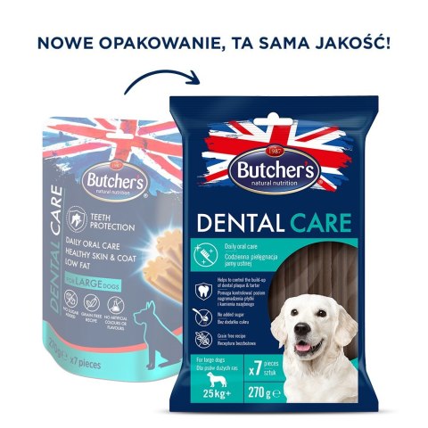 BUTCHER'S Dental Care for large dogs - przysmak dentystyczny dla psów dużych - 270 g BUTCHER'S Dental Care for large dogs - przysmak dentystyczny dla psów dużych - 270 g