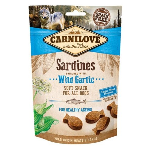 CARNILOVE Snack Fresh Soft Sardines with Wild Garlic - przysmak dla psa - 200 g CARNILOVE Snack Fresh Soft Sardines with Wild Garlic - przysmak dla psa - 200 g