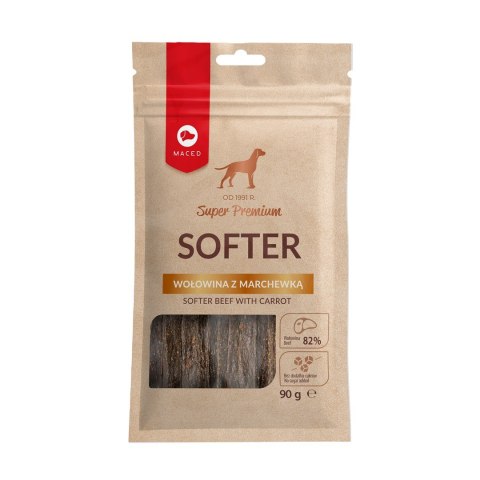 MACED Softer Wołowina z marchewką - przysmak dla psa - 90 g MACED Softer Wołowina z marchewką - przysmak dla psa - 90 g