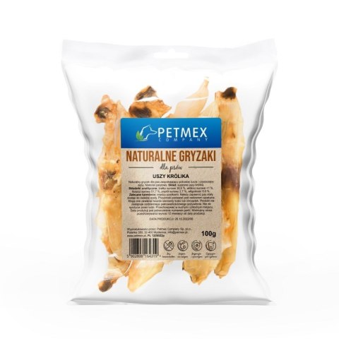 PETMEX Ucho Królika - gryzak dla psa - 100g PETMEX Ucho Królika - gryzak dla psa - 100g