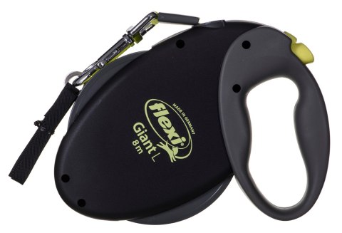 Smycz flexi automatyczna Giant L taśma 8 m - dla psa do 50 kg, kolor czarno-żółty Smycz flexi automatyczna Giant L taśma 8 m - dla psa do 50 kg, kolor czarno-żółty