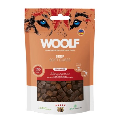 WOOLF SOFT CUBES BEEF MONOPROTEIN przysmak dla psa 100g WOOLF SOFT CUBES BEEF MONOPROTEIN przysmak dla psa 100g