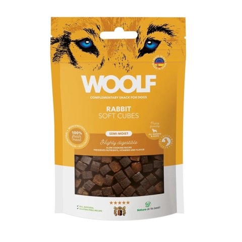 WOOLF SOFT CUBES RABBIT MONOPROTEIN przysmak dla psa -100g WOOLF SOFT CUBES RABBIT MONOPROTEIN przysmak dla psa -100g