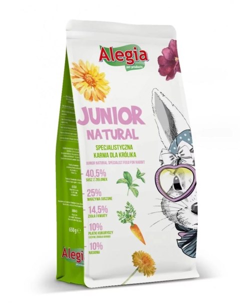 ALEGIA Junior Natural karma Królik 650g ALEGIA Junior Natural karma Królik 650g