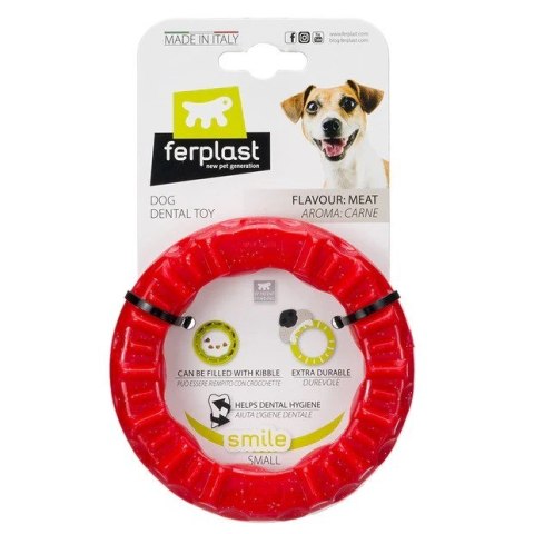 FERPLAST Smile Ring S Red zabawka dla psa FERPLAST Smile Ring S Red zabawka dla psa