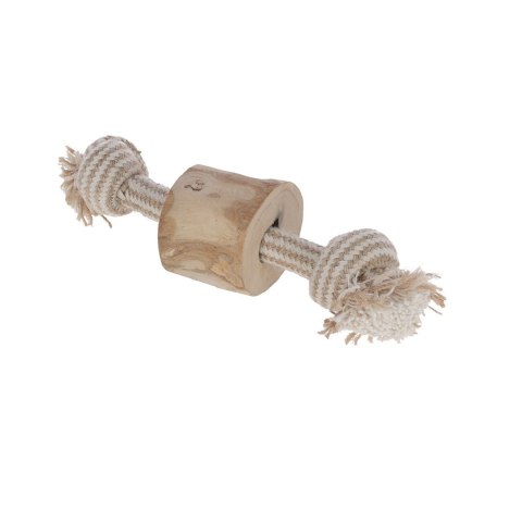 KERBL Szarpak dla psa, prosty, juta/bawełna, drewno kawowe, 20 cm KERBL Szarpak dla psa, prosty, juta/bawełna, drewno kawowe, 20 cm
