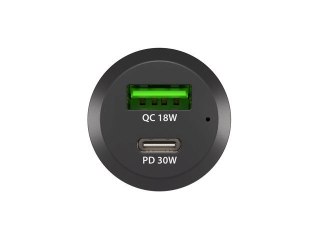 NATEC ŁADOWARKA SAMOCHODOWA CONEY 1X USB 1X USB-C PD 3.0 48W QC3.0 NUC-1980
