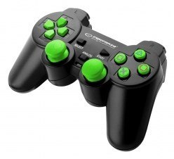Gamepad kontroler Esperanza TROOPER EGG107G (PC, PS3; kolor czarno-zielony) Gamepad kontroler Esperanza TROOPER EGG107G (PC, PS3; kolor czarno-zielony)