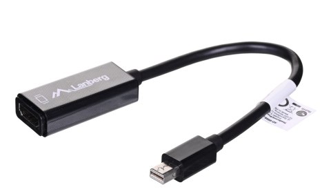 Adapter Lanberg AD-0005-BK (Mini DisplayPort M - HDMI F; 0,20m; kolor czarny) Adapter Lanberg AD-0005-BK (Mini DisplayPort M - HDMI F; 0,20m; kolor czarny)