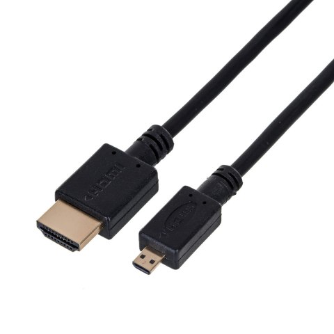Kabel GEMBIRD CC-HDMID-6 (HDMI M - Micro HDMI M; 1,8m; kolor czarny) Kabel GEMBIRD CC-HDMID-6 (HDMI M - Micro HDMI M; 1,8m; kolor czarny)