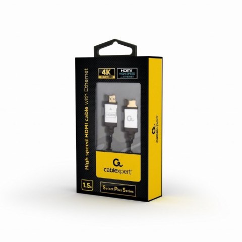 Kabel GEMBIRD Seria select plus CCB-HDMIL-1.5M (HDMI M - HDMI M; 1,5m; kolor czarny) Kabel GEMBIRD Seria select plus CCB-HDMIL-1.5M (HDMI M - HDMI M; 1,5m; kolor czarny)
