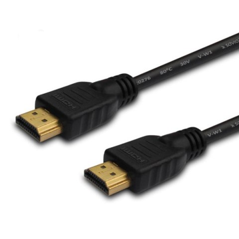 Kabel SAVIO cl-01 (HDMI - HDMI ; 1,5m; kolor czarny) Kabel SAVIO cl-01 (HDMI - HDMI ; 1,5m; kolor czarny)