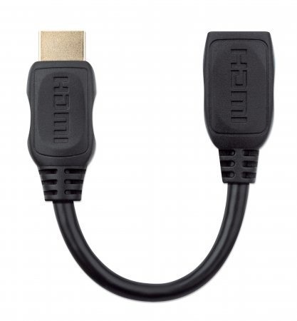 MANHATTAN PRZEDŁUŻACZ KABEL HDMI-HDMI 2.0 M/F 20CM MANHATTAN PRZEDŁUŻACZ KABEL HDMI-HDMI 2.0 M/F 20CM