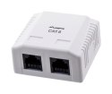 Gniazdo natynkowe Lanberg OU6-0002-W (RJ-45; UTP; kolor biały)