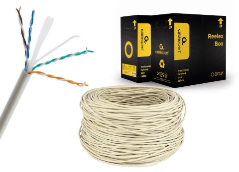 GEMBIRD UTP KABEL DRUT KAT 6 CCA ECA 305M SZARY GEMBIRD UTP KABEL DRUT KAT 6 CCA ECA 305M SZARY