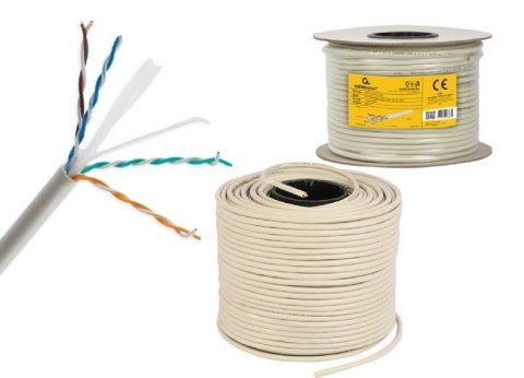 GEMBIRD UTP KABEL DRUT KAT 6 CCA ECA 305M SZARY GEMBIRD UTP KABEL DRUT KAT 6 CCA ECA 305M SZARY