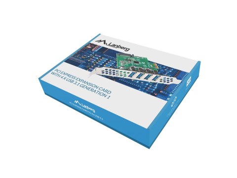 LANBERG KARTA PCI-E X1 -> 4X USB-A 3.1 GEN1 ŚLEDŹ LOW PROFILE PCE-US3-004 LANBERG KARTA PCI-E X1 -> 4X USB-A 3.1 GEN1 ŚLEDŹ LOW PROFILE PCE-US3-004