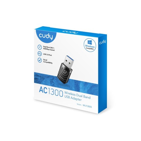 Karta sieciowa CUDY WU1300S AC1300 USB 3.0 Karta sieciowa CUDY WU1300S AC1300 USB 3.0