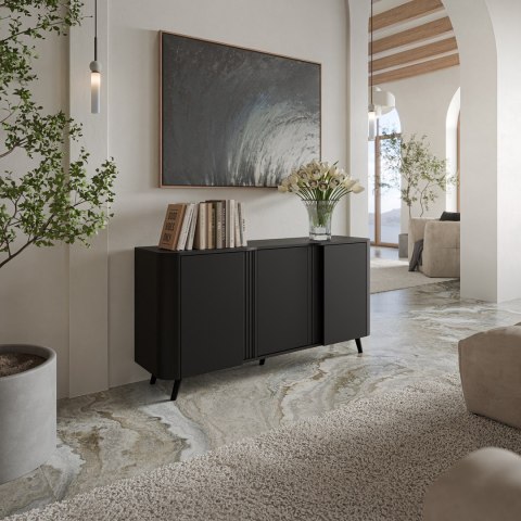 Komoda VOLARE 151x39x75 czarny Komoda VOLARE 151x39x75 czarny