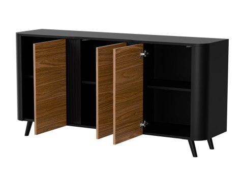 Komoda VOLARE 151x39x75 czarny/orzech Komoda VOLARE 151x39x75 czarny/orzech