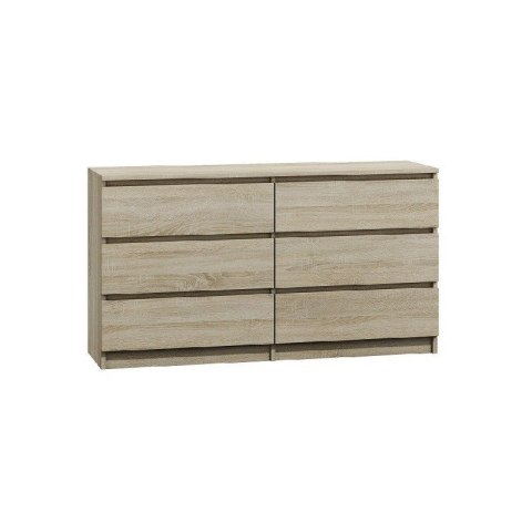 M6 MALWA KOMODA 140CM 6 SZUFLAD SONOMA M6 MALWA KOMODA 140CM 6 SZUFLAD SONOMA