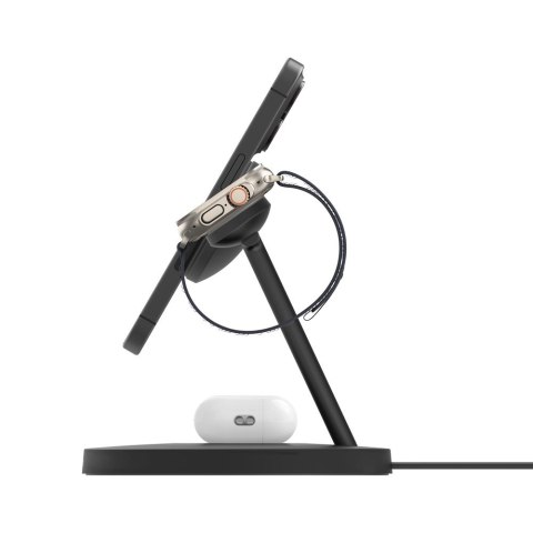 BELKIN BOOSTCHARGE PRO 3IN1 MAGSAFE 15W QI2,CZARNA BELKIN BOOSTCHARGE PRO 3IN1 MAGSAFE 15W QI2,CZARNA
