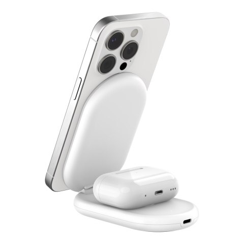 BELKIN ŁADOWARKA MAGSAFE SKŁADANA 2W1 QI2 ZASILACZ BIAŁA