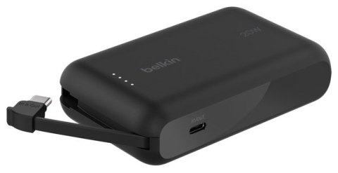 BELKIN POWERBANK 10 000 MAH, 20W, WBUDOWANY KABEL USB-C, BLACK BELKIN POWERBANK 10 000 MAH, 20W, WBUDOWANY KABEL USB-C, BLACK