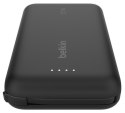 BELKIN POWERBANK 10 000 MAH, 20W, WBUDOWANY KABEL USB-C, BLACK