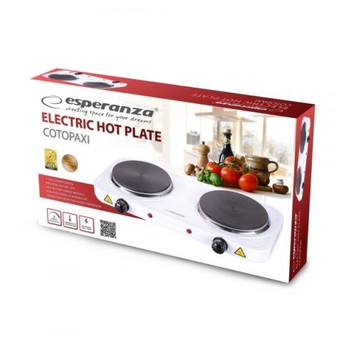 ESPERANZA KUCHENKA ELEKTRYCZNA COTOPAXI BIAŁA EKH010W ESPERANZA KUCHENKA ELEKTRYCZNA COTOPAXI BIAŁA EKH010W