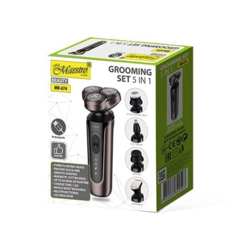 Zestaw do golenia 5w1 USB MAESTRO MR-674 Zestaw do golenia 5w1 USB MAESTRO MR-674