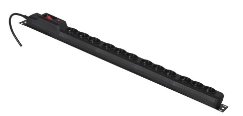 Listwa przeciwprzepięciowa Activejet COMBO/12gn/3m/cz (12 x UTE; 10 A (2500 W); 3m; kolor czarny) Listwa przeciwprzepięciowa Activejet COMBO/12gn/3m/cz (12 x UTE; 10 A (2500 W); 3m; kolor czarny)