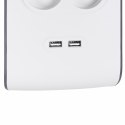 Listwa zasilająca Belkin Power Surge 8-PORT + 2xUSB-A 18W 900J 2m Grey/White