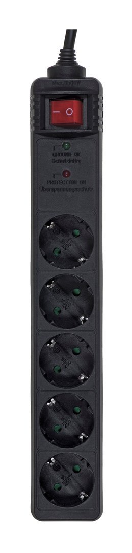 Listwa zasilająca ENERGENIE SPG5-C-15 (5 x VDE; 4,5m; kolor czarny) Listwa zasilająca ENERGENIE SPG5-C-15 (5 x VDE; 4,5m; kolor czarny)