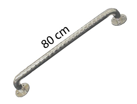 Poręcz łazienkowa stali nierdzewnej karbowana 80cm Poręcz łazienkowa stali nierdzewnej karbowana 80cm
