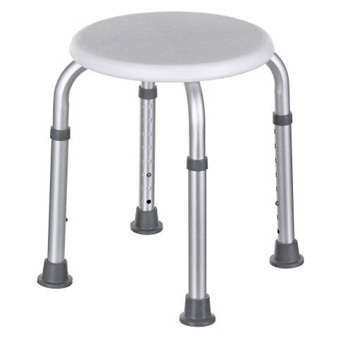 Taboret prysznicowy okrągły aluminiowy