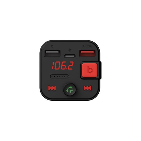 SAVIO TR-15 TRANSMITER FM Z WYŚWIETLACZEM, BLUETOOTH I ŁADOWARKĄ PD USB-C USB-A QUICK CHARGE, BASS BOOST SAVIO TR-15 TRANSMITER FM Z WYŚWIETLACZEM, BLUETOOTH I ŁADOWARKĄ PD USB-C USB-A QUICK CHARGE, BASS BOOST