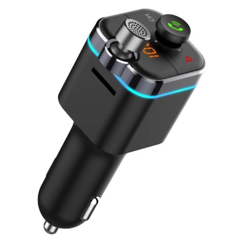 SAVIO TRANSMITER FM SAMOCHODOWY Z FUNKCJĄ BLUETOOTH 5.0 QUICK CHARGE 3.0 ORAZ POWER DELIVERY, WYŚWIETLACZ LED, FUNKCJ BASS BO SAVIO TRANSMITER FM SAMOCHODOWY Z FUNKCJĄ BLUETOOTH 5.0 QUICK CHARGE 3.0 ORAZ POWER DELIVERY, WYŚWIETLACZ LED, FUNKCJ BASS BO
