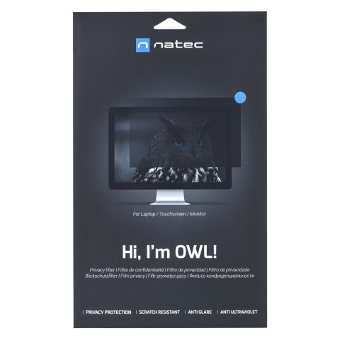 NATEC FILTR PRYWATYZUJĄCY OWL 17.3" 16:9 NATEC FILTR PRYWATYZUJĄCY OWL 17.3" 16:9