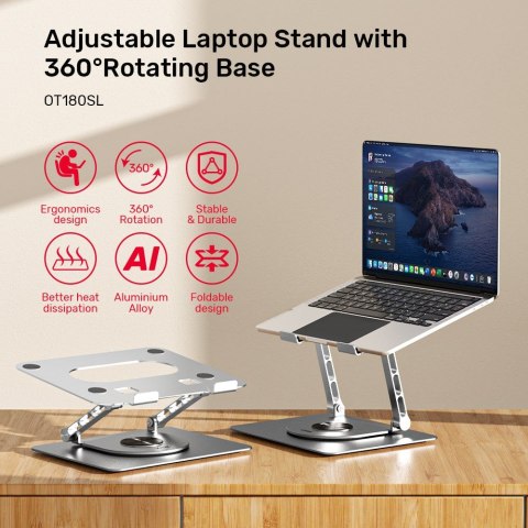 UNITEK PODSTAWKA POD LAPTOPA REGULOWANA 360° 10-16'' UNITEK PODSTAWKA POD LAPTOPA REGULOWANA 360° 10-16''